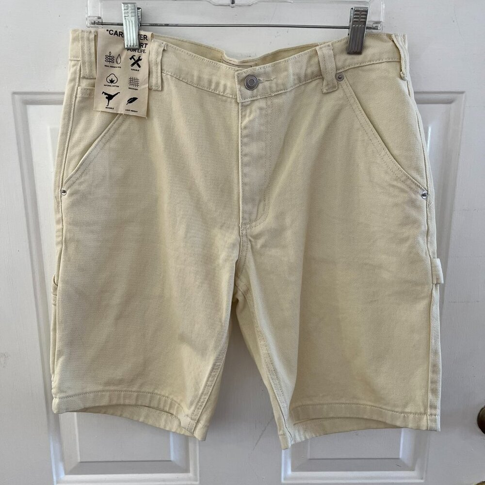 House Of Triot Men's Cream Summer Vacation Carpenter Short 32